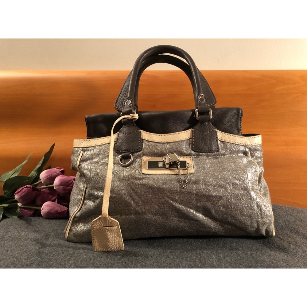 Marc by Marc Jacobs Leather Trimmed Metallic Bag